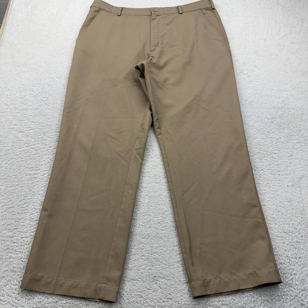 Nike Golf Dri Fit Men's Tan Chino Flat Front Pants Size 36x30 Golf